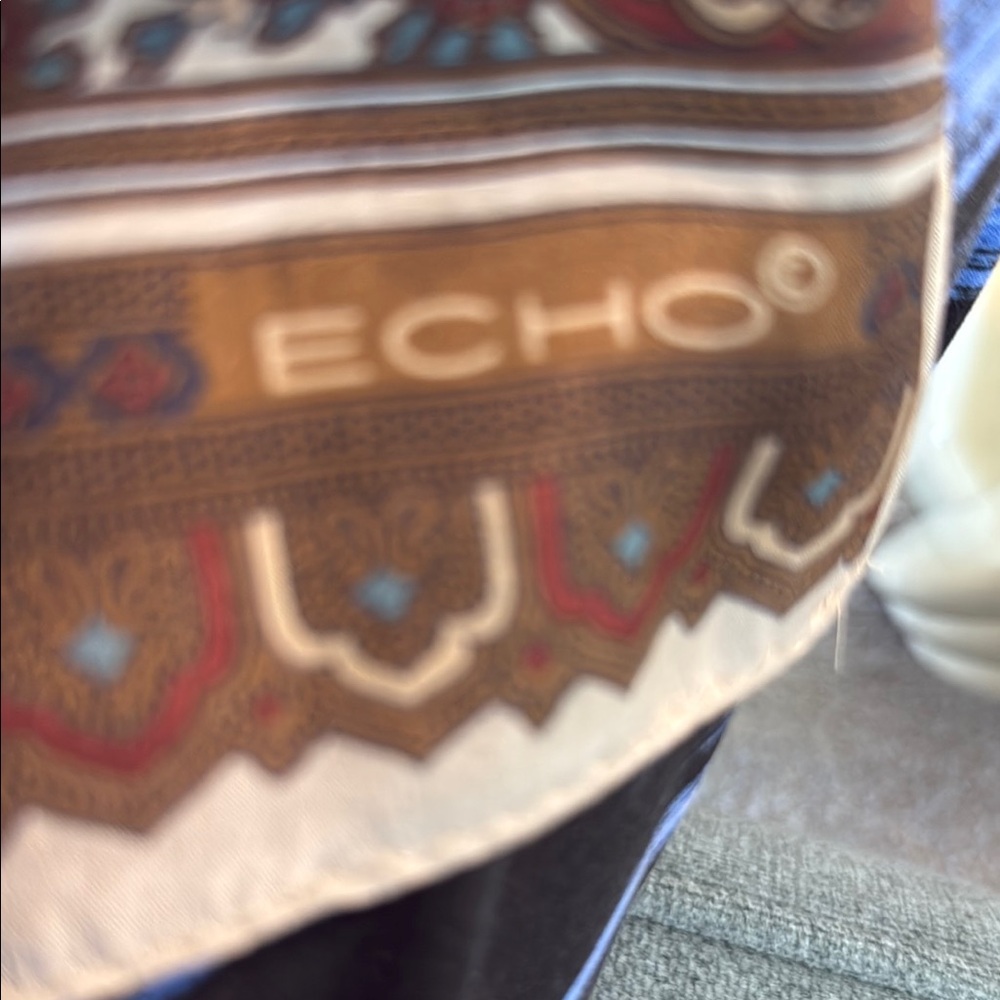 Echo Silk Scarf with Rich Patterns